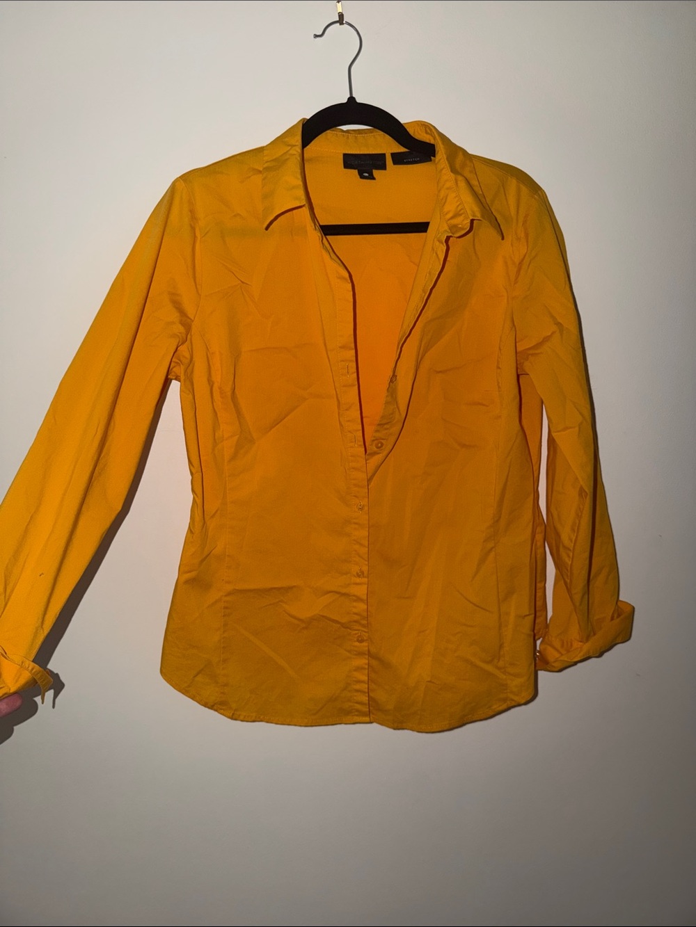 Worthington Women's Bright Yellow Button-Down Shirt